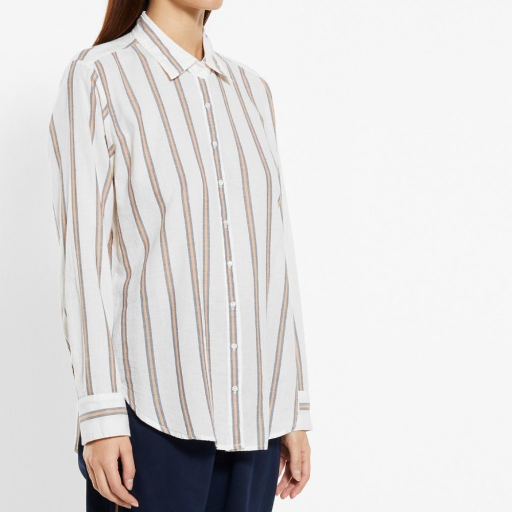 Xirena Beau Striped Shirt Ecru Shirt~L